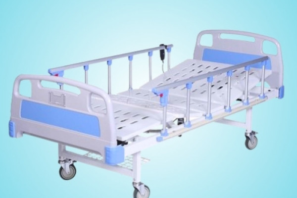 Intensive Care Bed Manual With ABS Bows & Collapasable Side Railing(L.L. 1002)