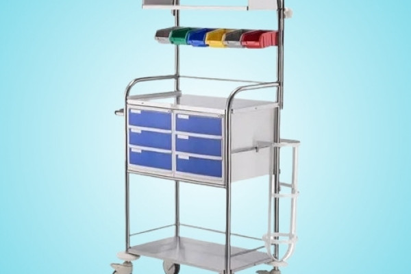 Crash Cart Trolley SS